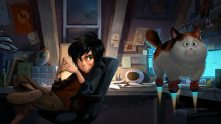 Un gato a reacción protagoniza una genial toma eliminada de <i>Big Hero 6</i>